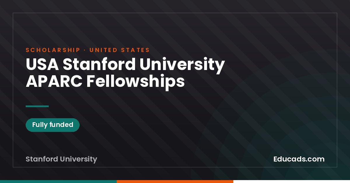USA Stanford University APARC Fellowships scholarship