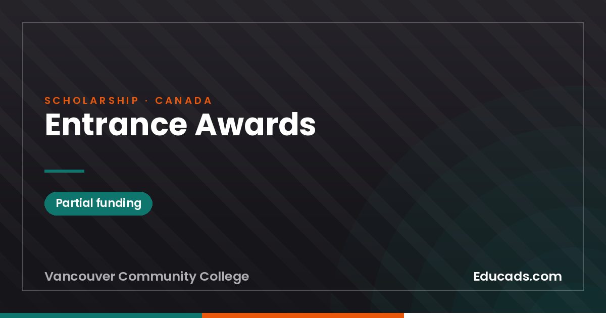 Entrance Awards scholarship
