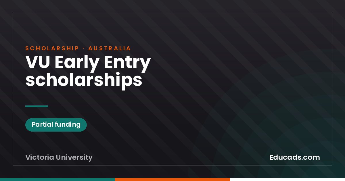 VU Early Entry scholarships scholarship