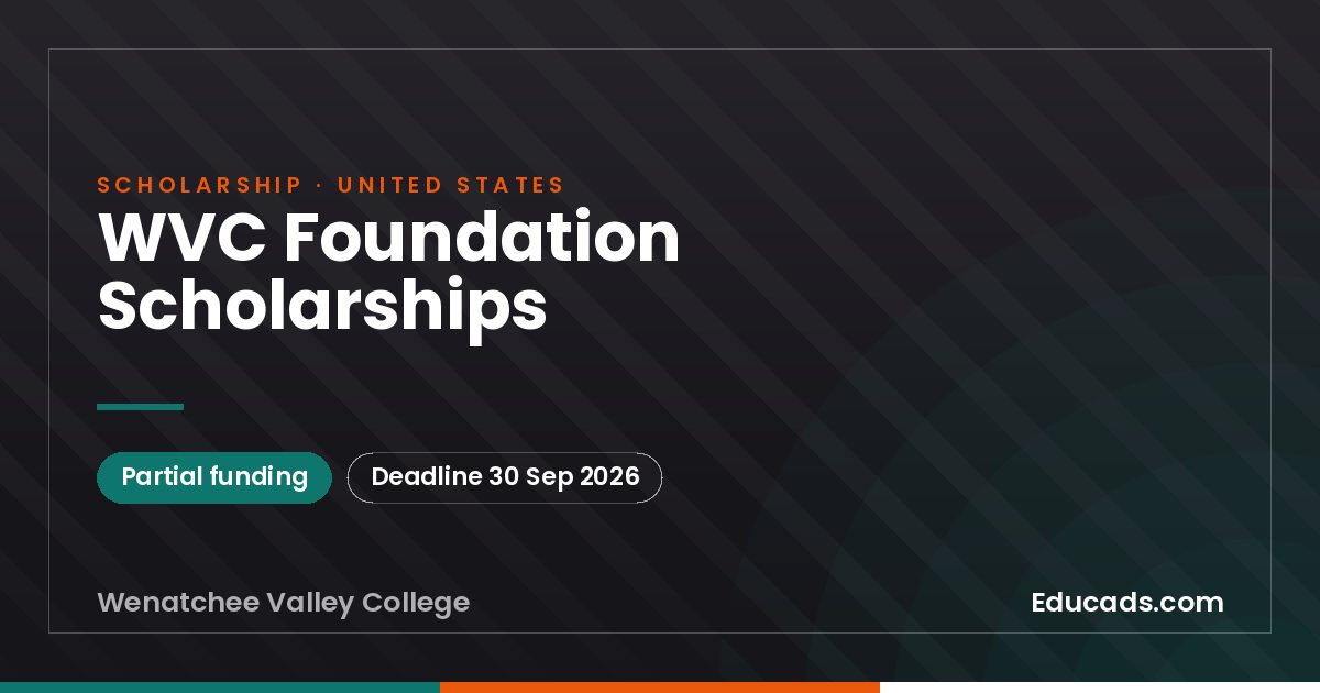 WVC Foundation Scholarships scholarship