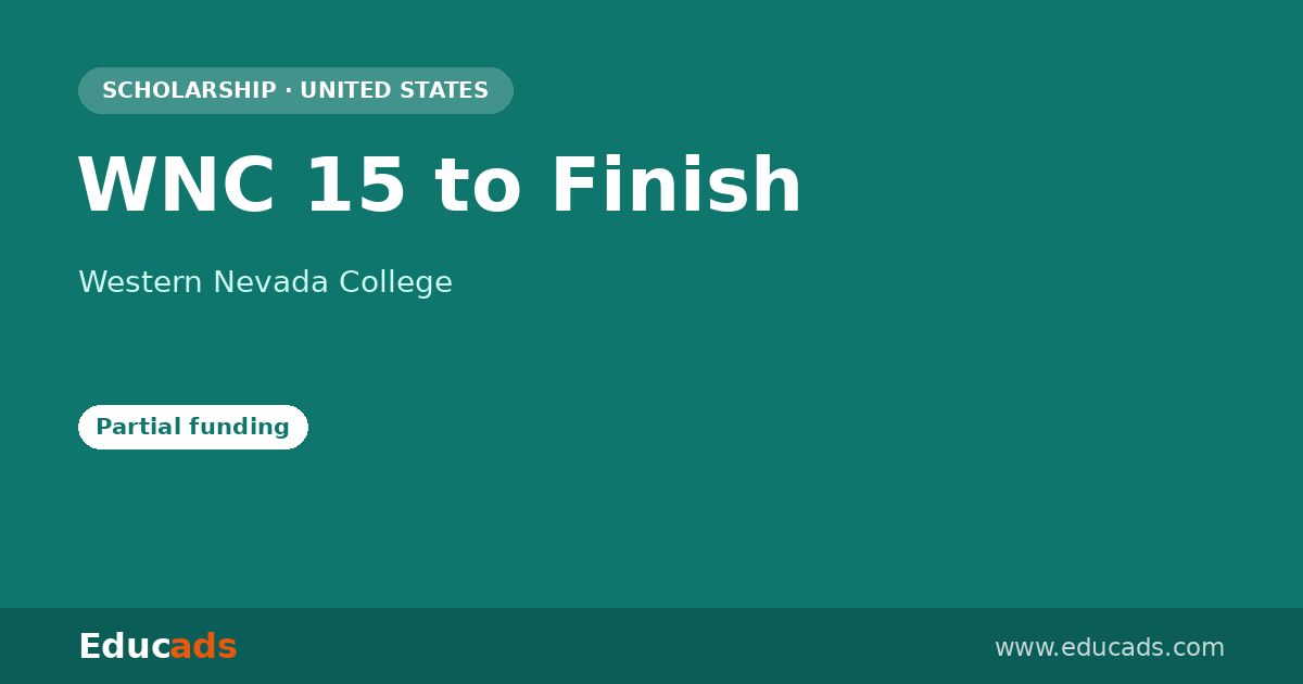 WNC 15 to Finish scholarship