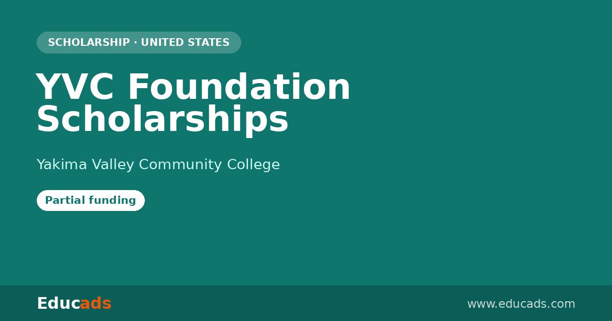 YVC Foundation Scholarships scholarship