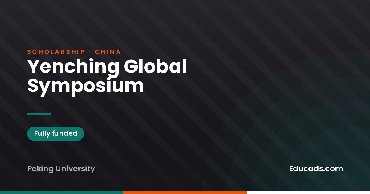 Yenching Global Symposium scholarship
