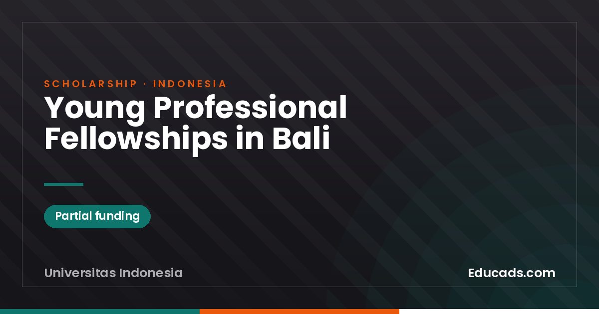 Young Professional Fellowships in Bali scholarship