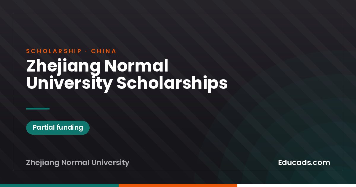 Zhejiang Normal University Scholarships scholarship