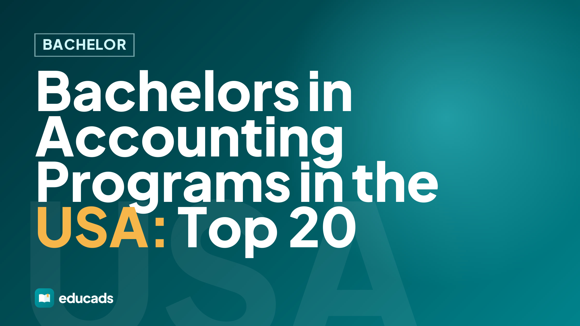 Bachelors in Accounting Programs in the USA: Top 20