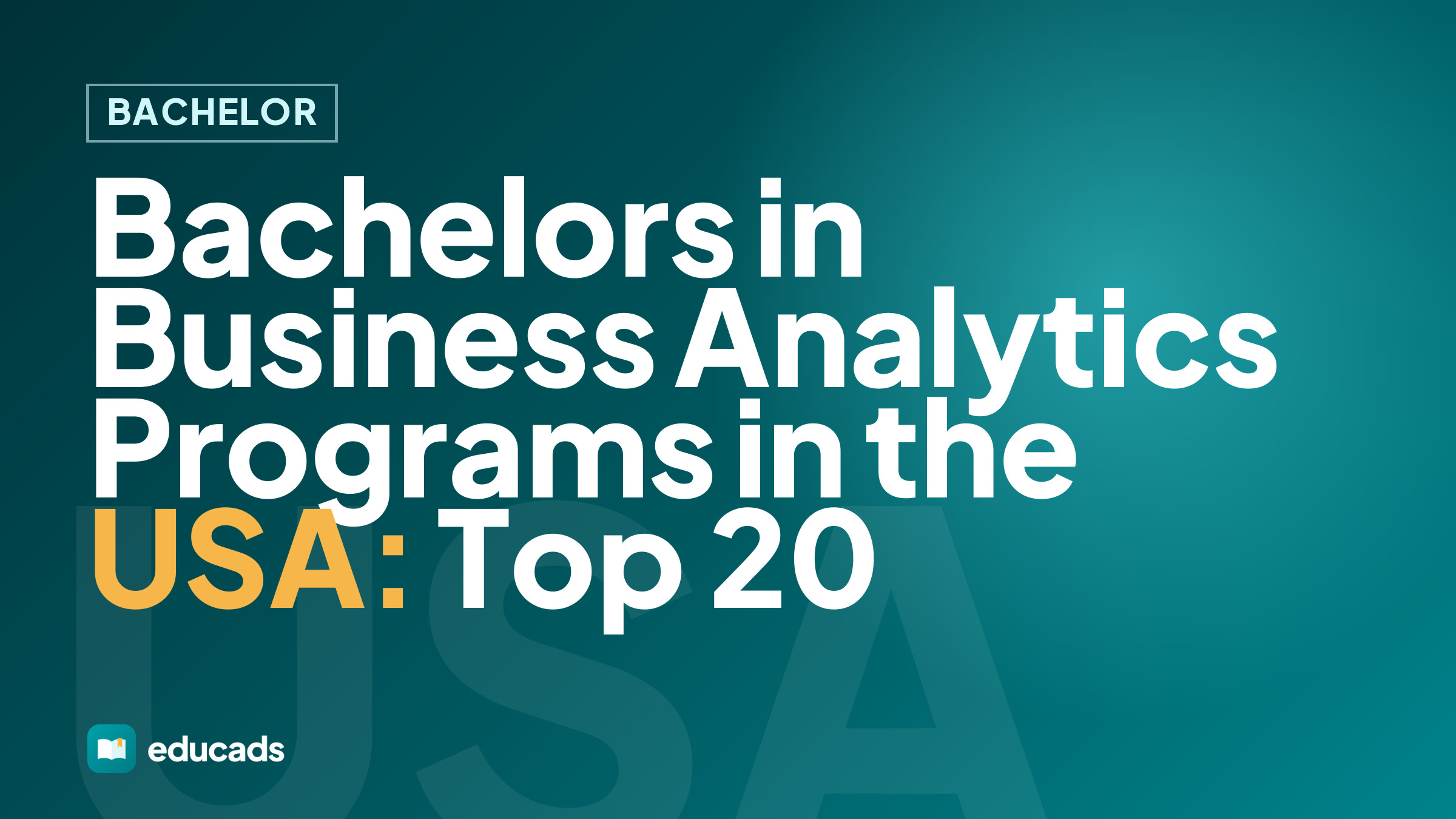 Bachelors in Business Analytics Programs in the USA: Top 20
