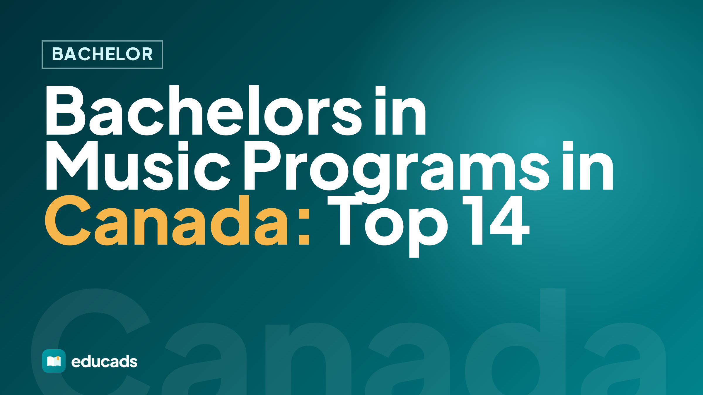 Bachelors in Music Programs in Canada: Top 14