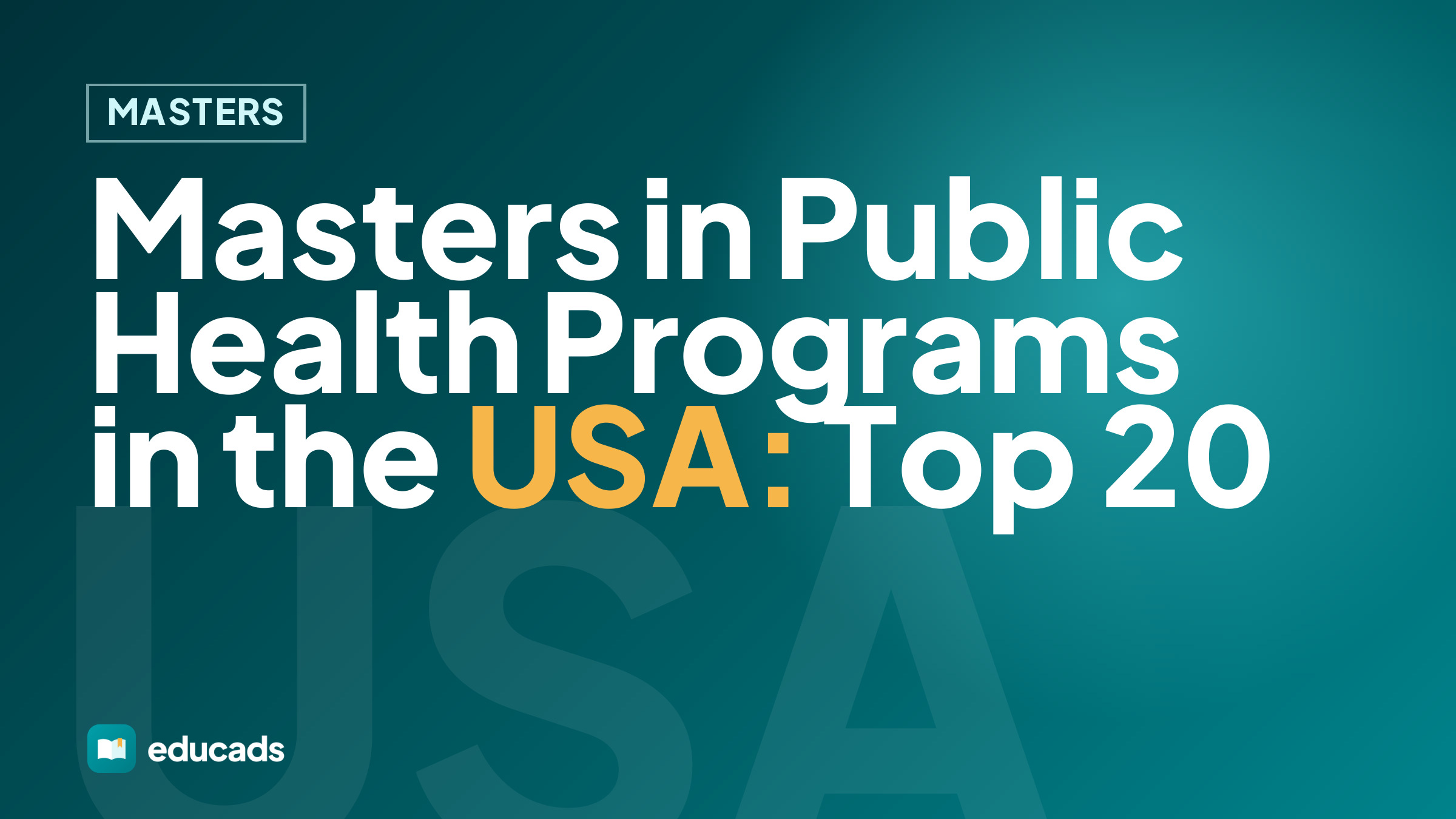 Masters in Public Health Programs in the USA: Top 20
