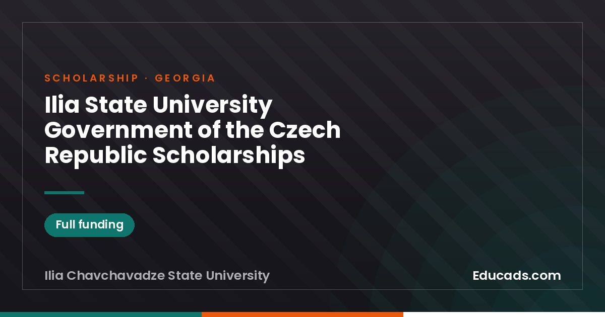 Ilia State University Government of the Czech Republic Scholarships scholarship