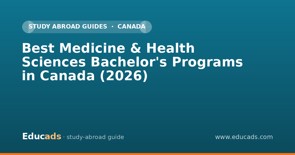 Best Medicine & Health Sciences Bachelor's Programs in Canada (2026)