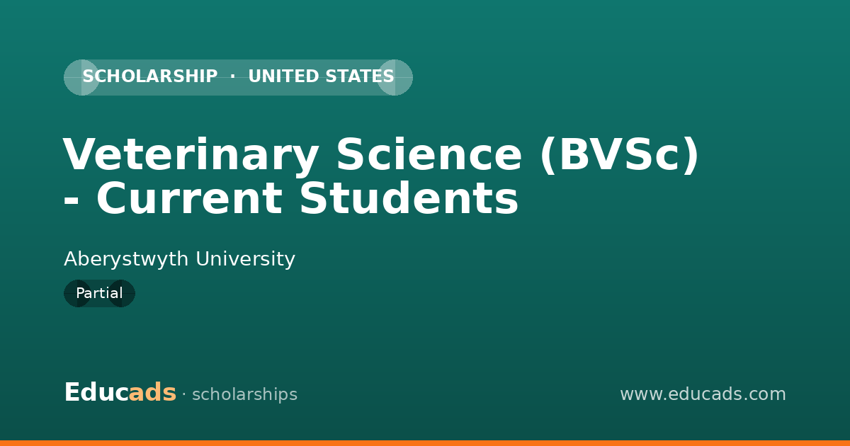 Veterinary Science (BVSc) - Current Students scholarship