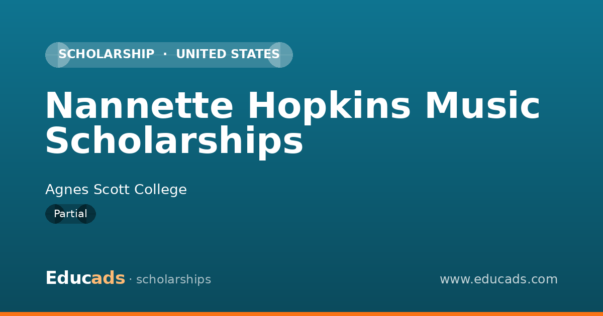 Nannette Hopkins Music Scholarships scholarship