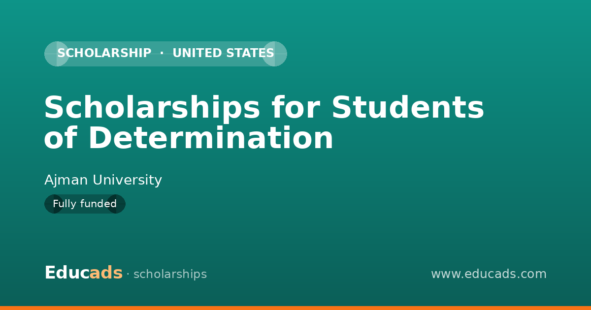 Scholarships for Students of Determination scholarship