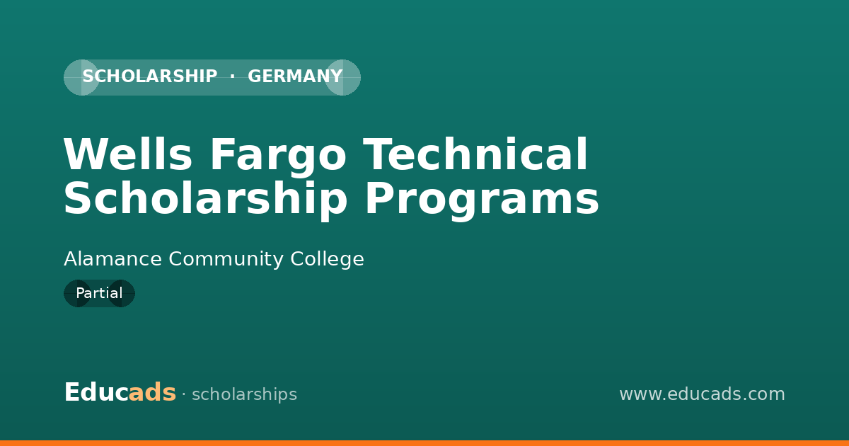 Wells Fargo Technical Scholarship Programs scholarship