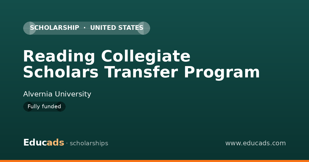 Reading Collegiate Scholars Transfer Program scholarship