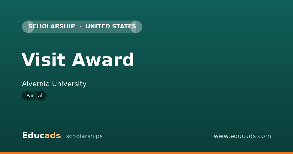 Visit Award scholarship