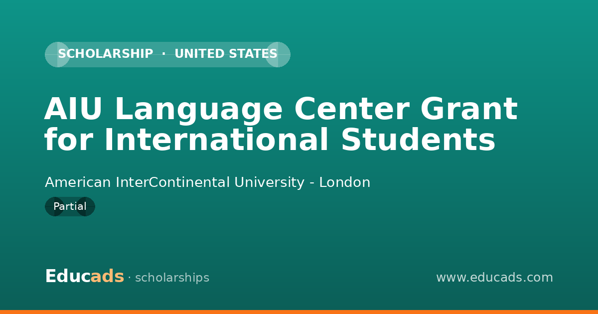 AIU Language Center Grant for International Students scholarship