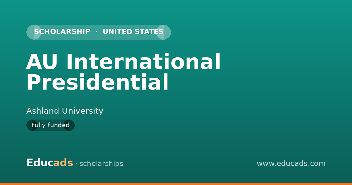 AU International Presidential scholarship