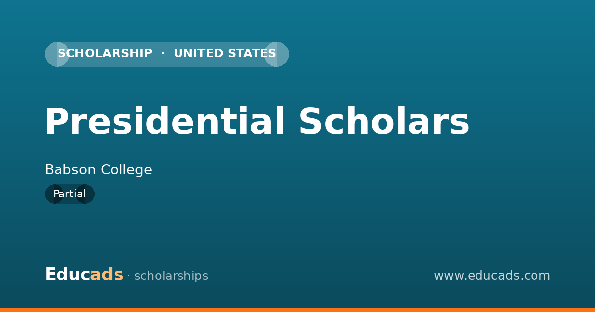 Presidential Scholars scholarship