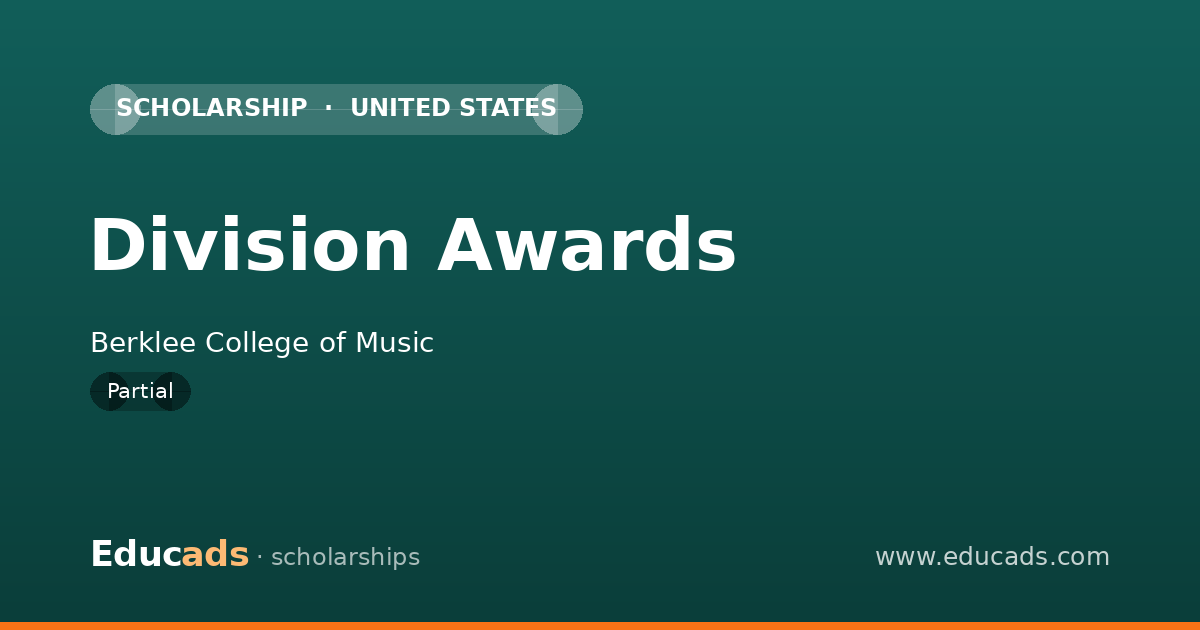 Division Awards scholarship