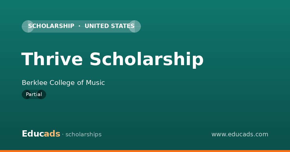 Thrive Scholarship scholarship