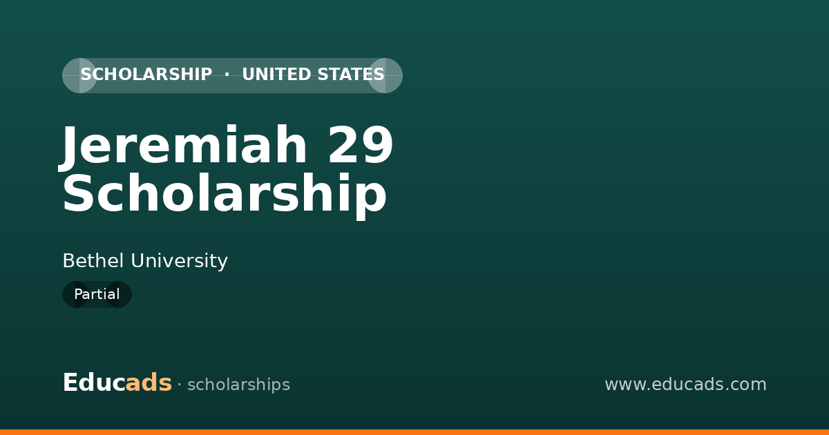 Jeremiah 29 Scholarship scholarship