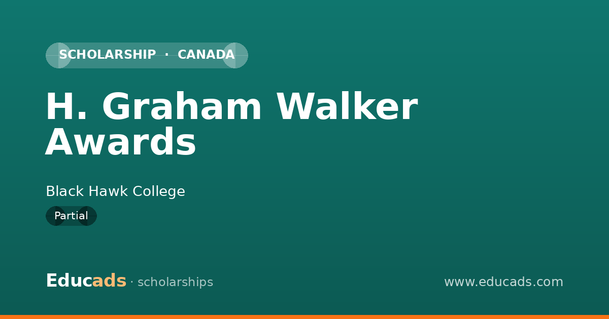 H. Graham Walker Awards scholarship