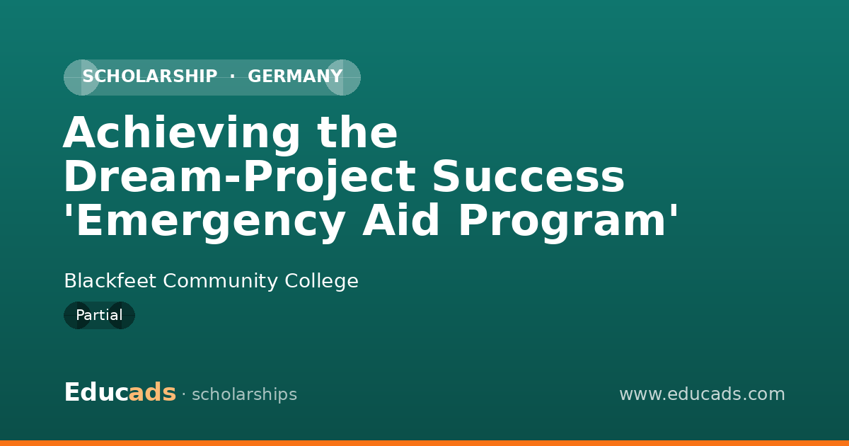 Achieving the Dream-Project Success 'Emergency Aid Program' scholarship