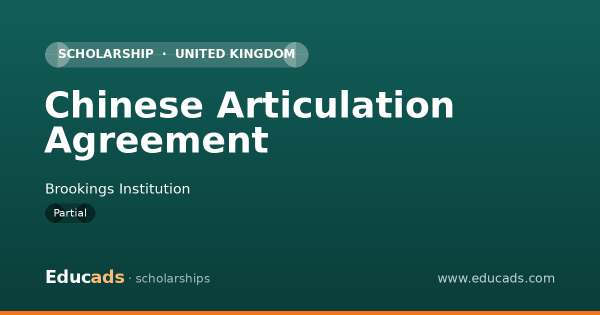 Chinese Articulation Agreement scholarship