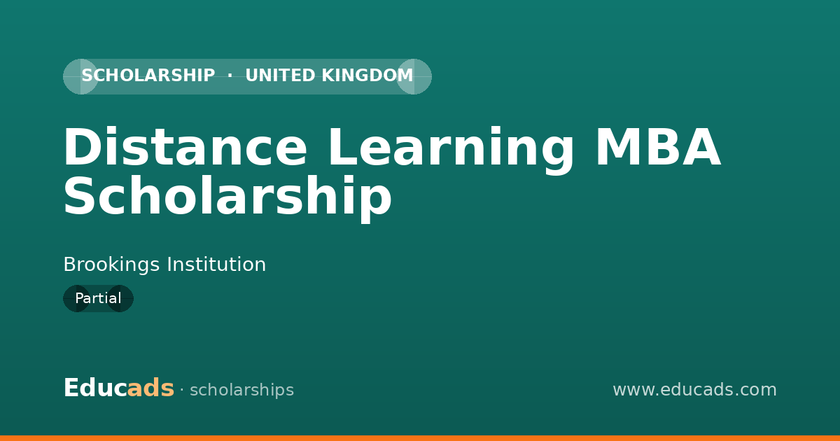 Distance Learning MBA Scholarship scholarship