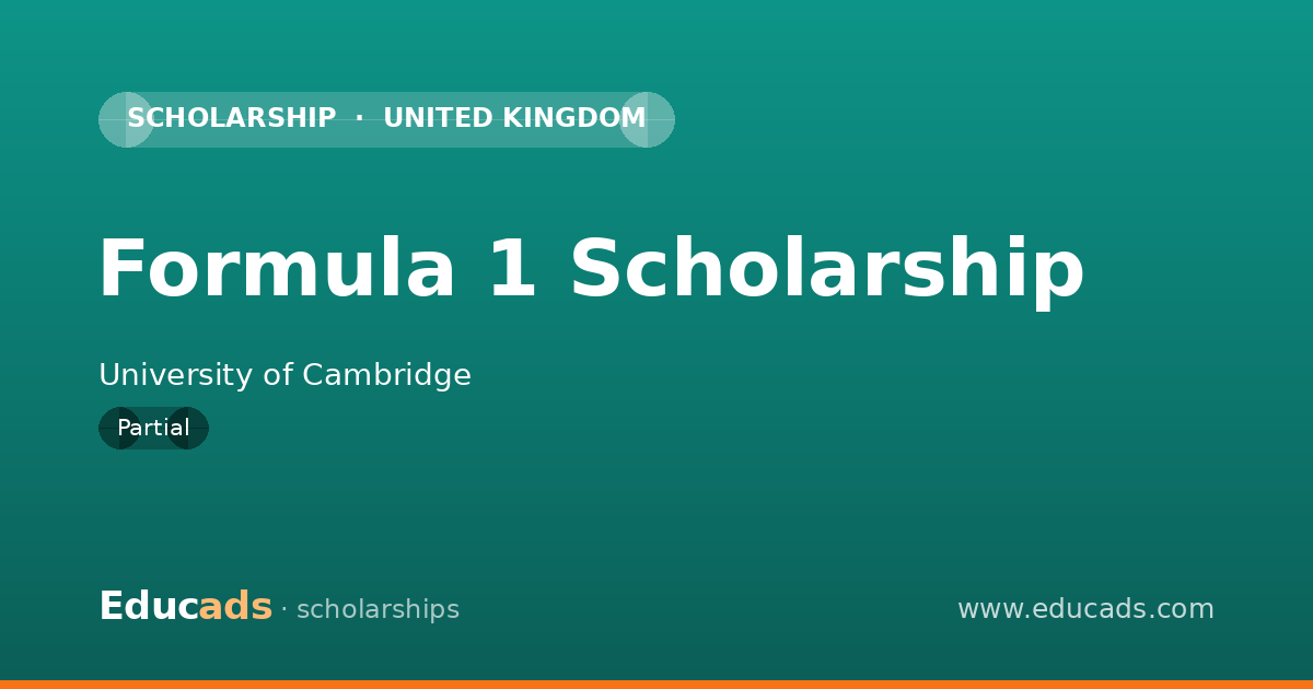 Formula 1 Scholarship scholarship