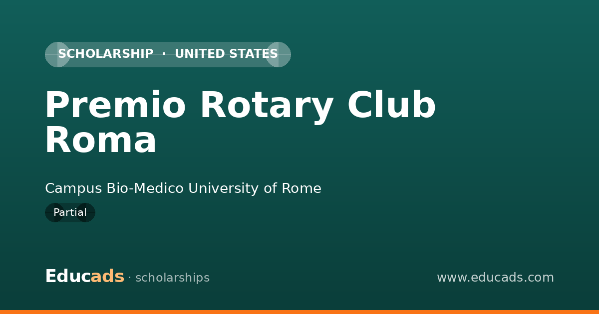 Premio Rotary Club Roma scholarship