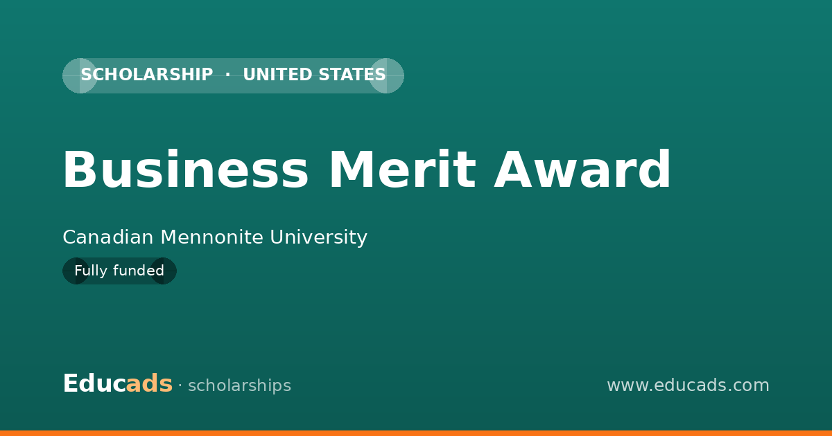 Business Merit Award scholarship