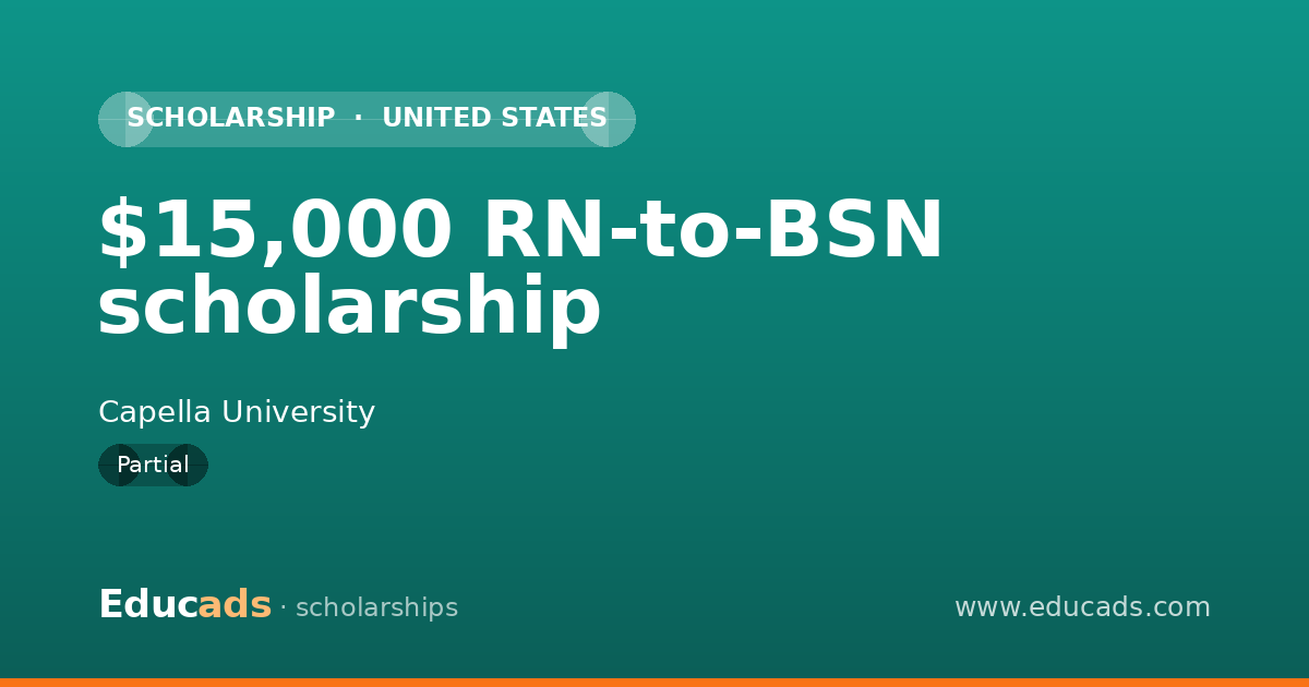 $15,000 RN-to-BSN scholarship scholarship