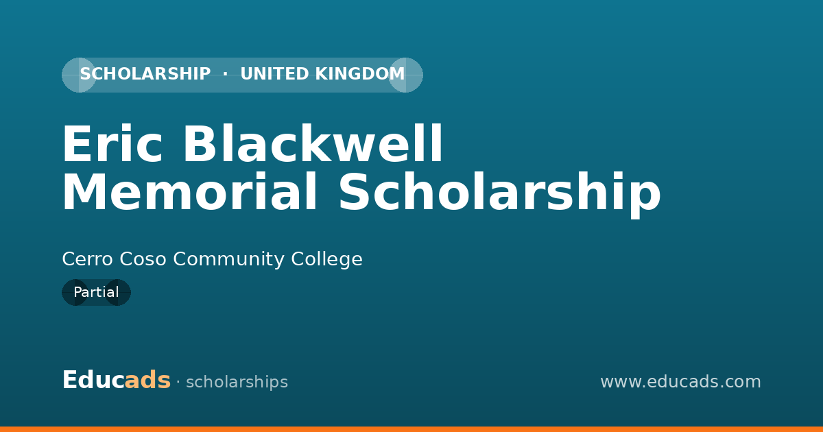 Eric Blackwell Memorial Scholarship scholarship