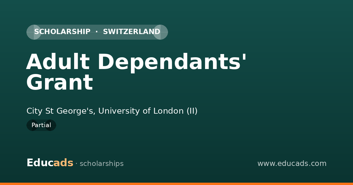 Adult Dependants' Grant scholarship