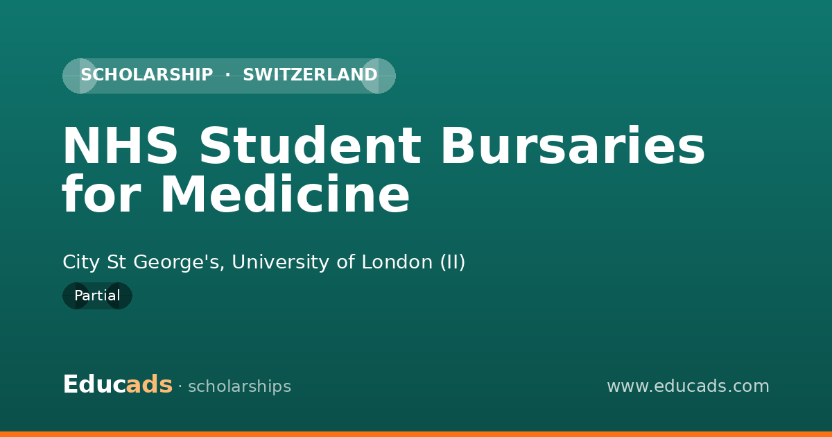 NHS Student Bursaries for Medicine scholarship