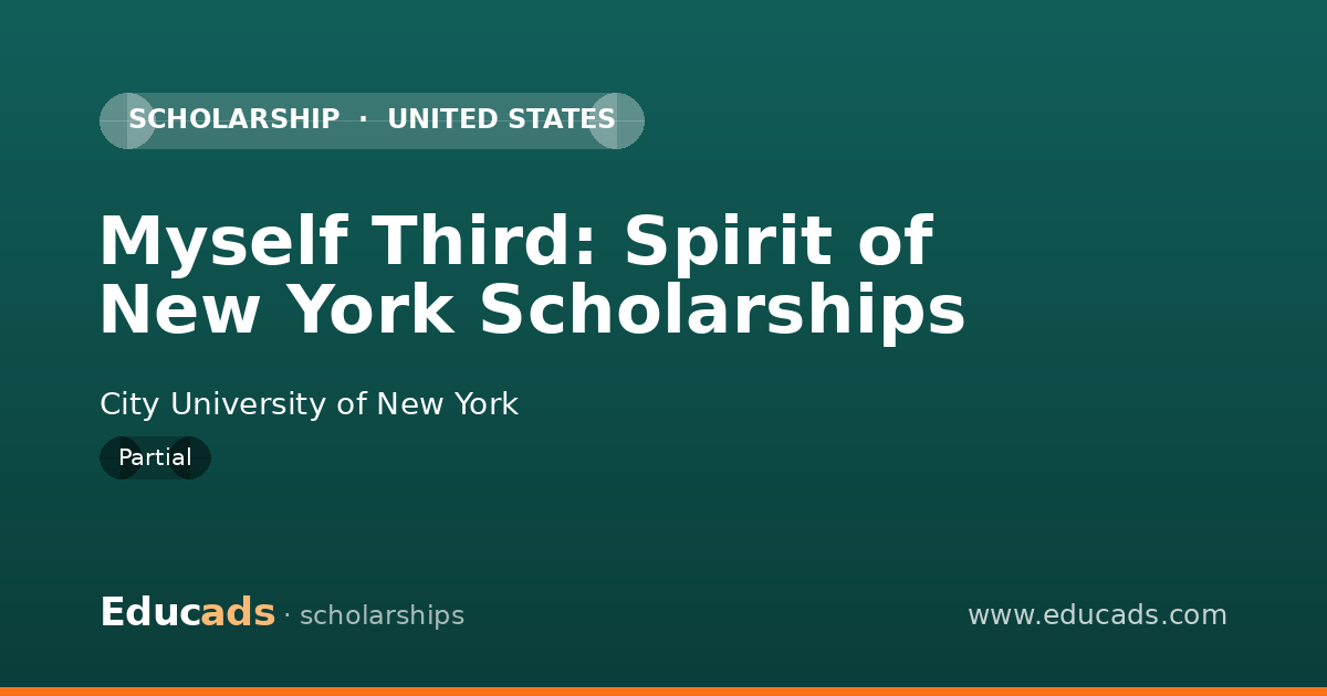 Myself Third: Spirit of New York Scholarships scholarship