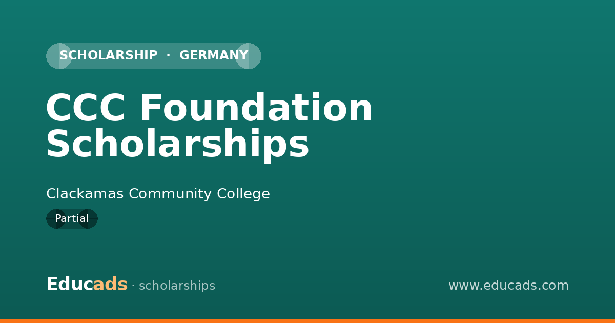 CCC Foundation Scholarships scholarship