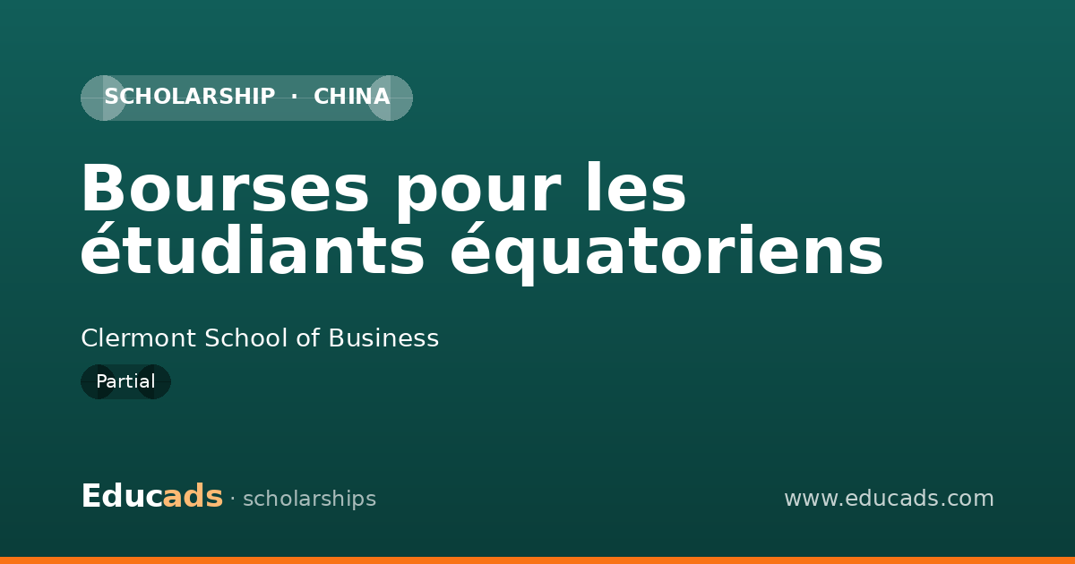 Bourses pour les étudiants équatoriens scholarship