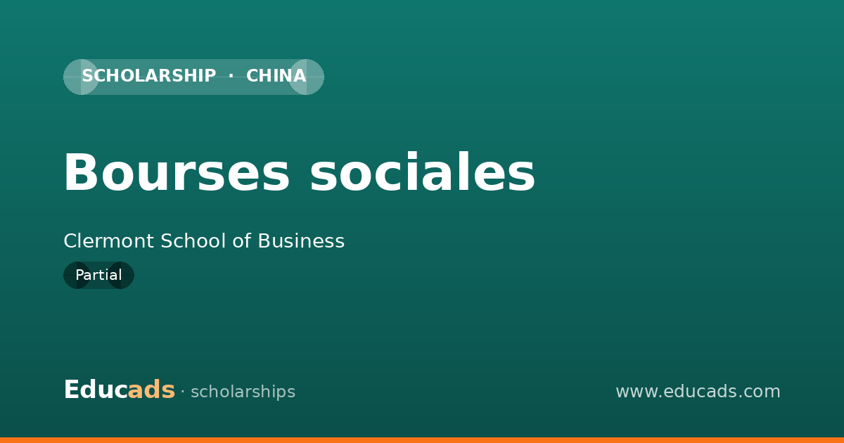Bourses sociales scholarship