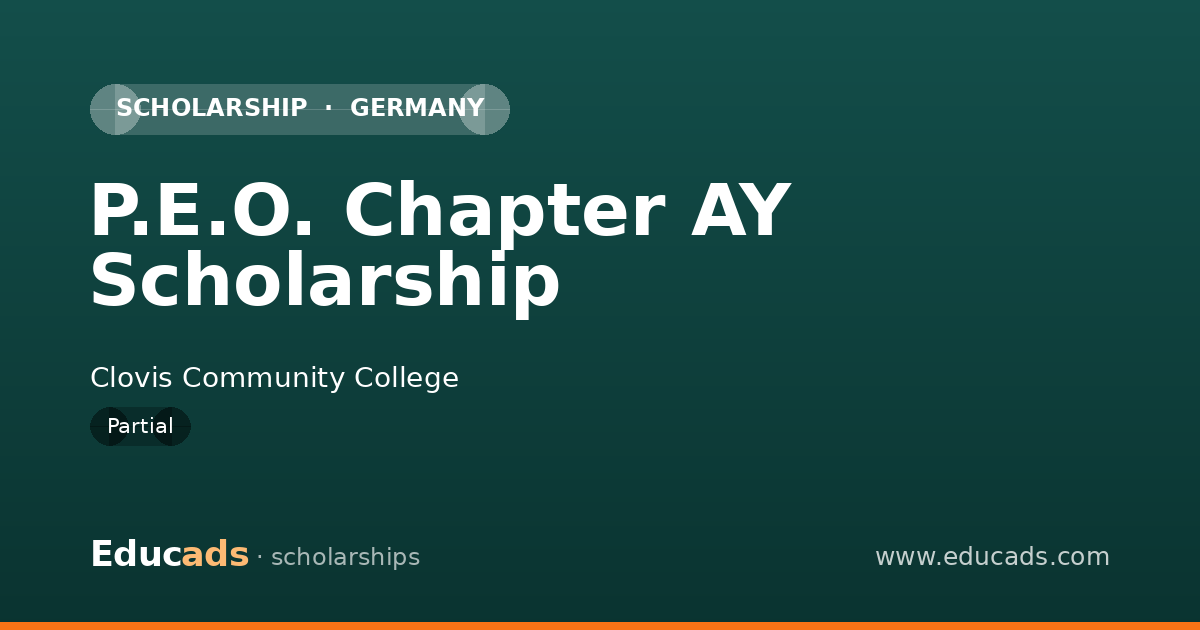 P.E.O. Chapter AY Scholarship scholarship