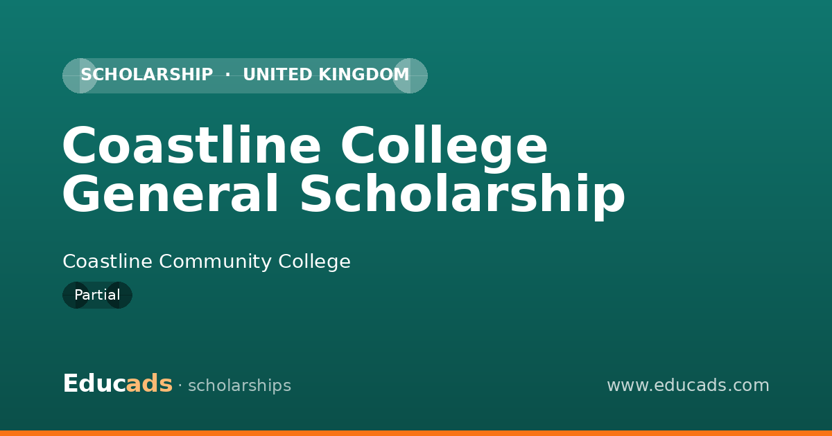 Coastline College General Scholarship scholarship