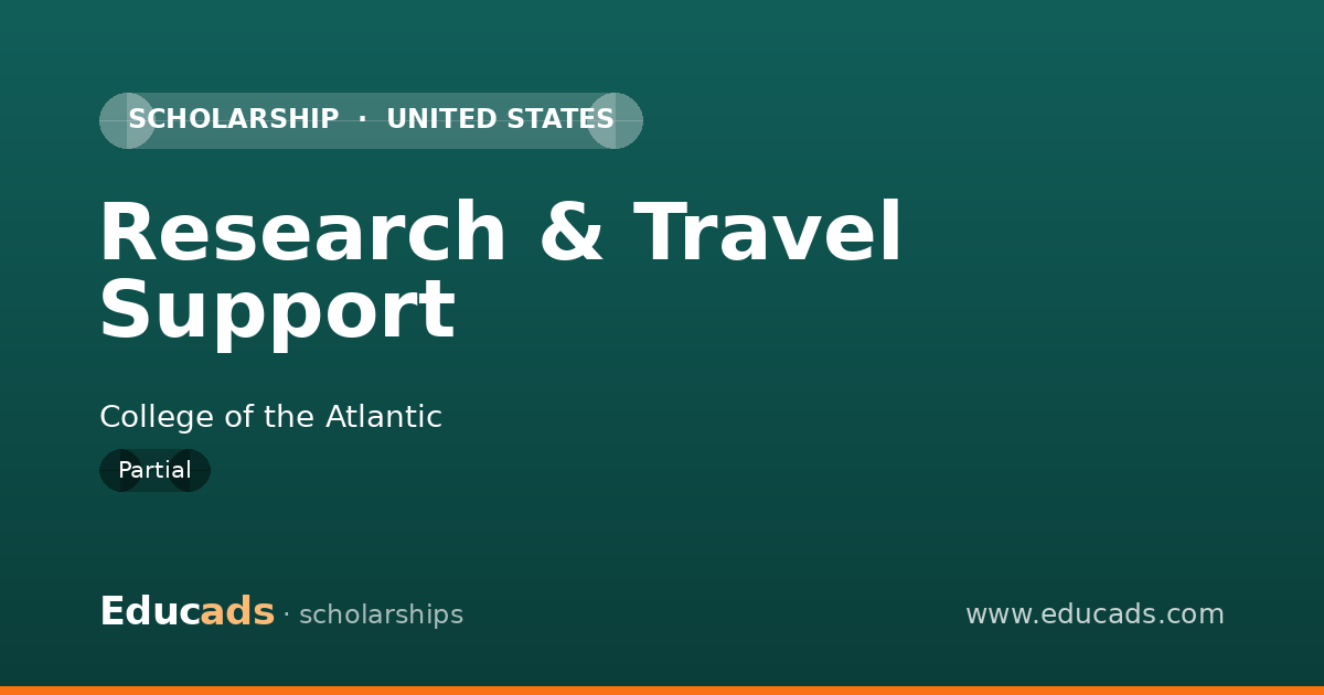 Research & Travel Support scholarship