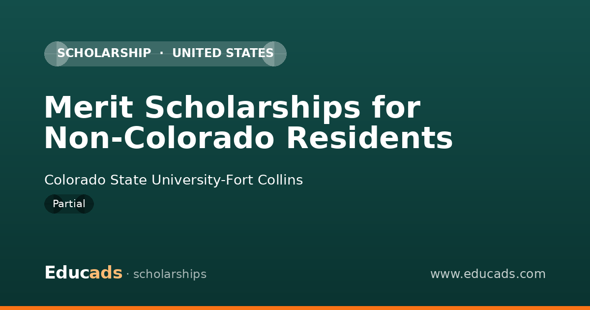 Merit Scholarships for Non-Colorado Residents scholarship