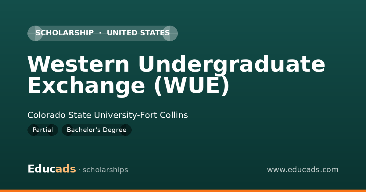 Western Undergraduate Exchange (WUE) scholarship