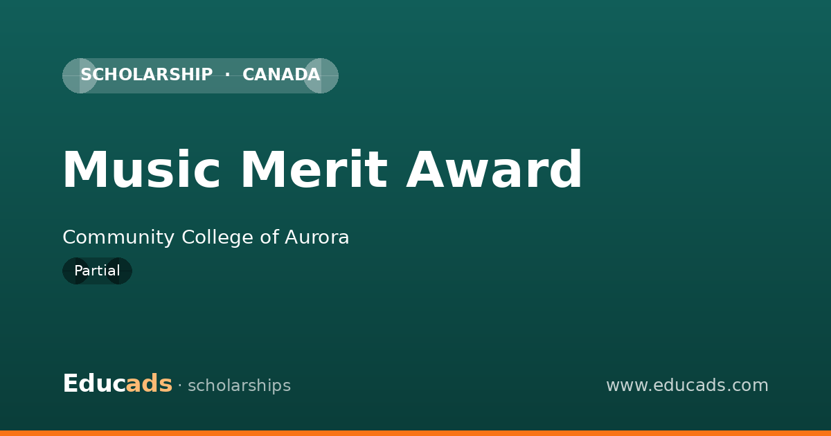 Music Merit Award scholarship