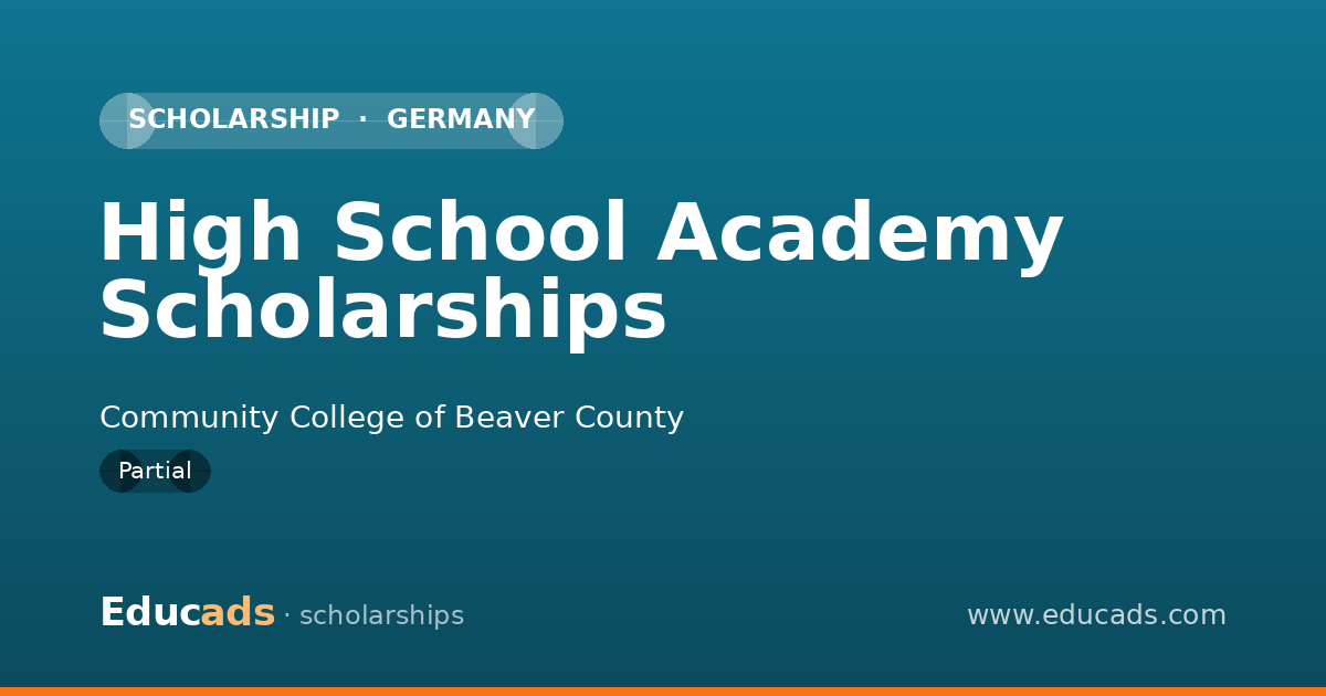 High School Academy Scholarships scholarship
