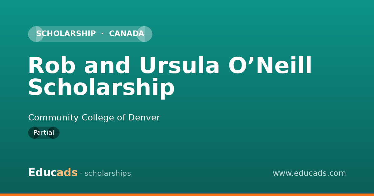Rob and Ursula O’Neill Scholarship scholarship